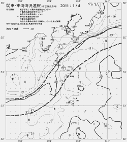 一都三県漁海況速報、関東・東海海況速報(2011/01/04)