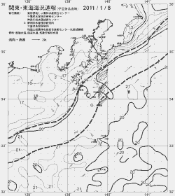 一都三県漁海況速報、関東・東海海況速報(2011/01/08)
