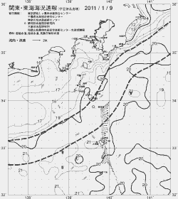 一都三県漁海況速報、関東・東海海況速報(2011/01/09)