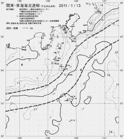 一都三県漁海況速報、関東・東海海況速報(2011/01/13)
