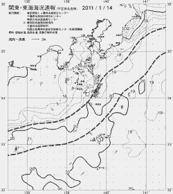 一都三県漁海況速報、関東・東海海況速報(2011/01/14)