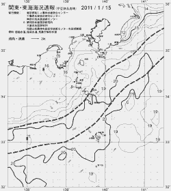 一都三県漁海況速報、関東・東海海況速報(2011/01/15)