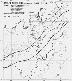 一都三県漁海況速報、関東・東海海況速報(2011/01/16)