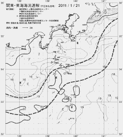 一都三県漁海況速報、関東・東海海況速報(2011/01/21)