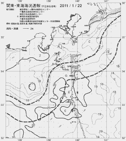 一都三県漁海況速報、関東・東海海況速報(2011/01/22)