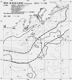 一都三県漁海況速報、関東・東海海況速報(2011/01/24)