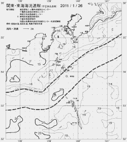 一都三県漁海況速報、関東・東海海況速報(2011/01/26)