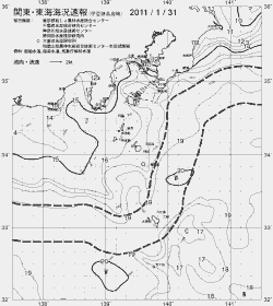 一都三県漁海況速報、関東・東海海況速報(2011/01/31)