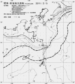 一都三県漁海況速報、関東・東海海況速報(2011/02/05)