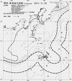 一都三県漁海況速報、関東・東海海況速報(2011/03/25)