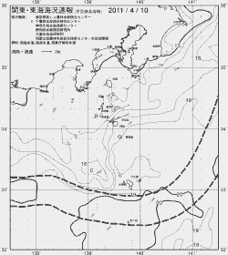 一都三県漁海況速報、関東・東海海況速報(2011/04/10)