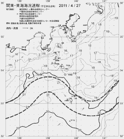 一都三県漁海況速報、関東・東海海況速報(2011/04/27)