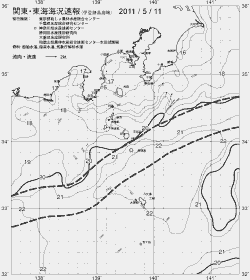 一都三県漁海況速報、関東・東海海況速報(2011/05/11)