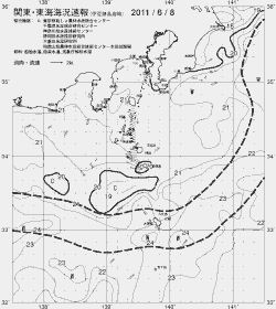 一都三県漁海況速報、関東・東海海況速報(2011/06/08)