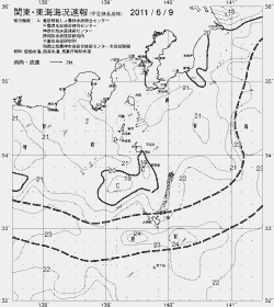 一都三県漁海況速報、関東・東海海況速報(2011/06/09)