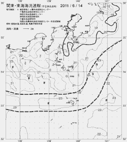 一都三県漁海況速報、関東・東海海況速報(2011/06/14)