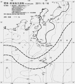 一都三県漁海況速報、関東・東海海況速報(2011/06/16)