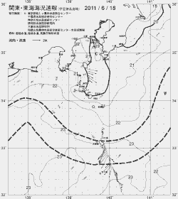 一都三県漁海況速報、関東・東海海況速報(2011/06/18)