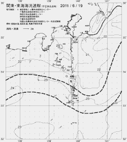 一都三県漁海況速報、関東・東海海況速報(2011/06/19)