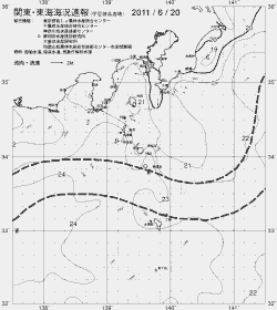 一都三県漁海況速報、関東・東海海況速報(2011/06/20)
