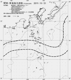 一都三県漁海況速報、関東・東海海況速報(2011/06/21)
