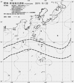 一都三県漁海況速報、関東・東海海況速報(2011/06/22)