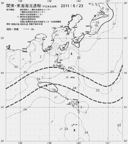 一都三県漁海況速報、関東・東海海況速報(2011/06/23)