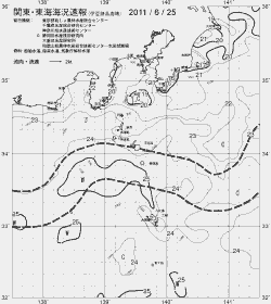 一都三県漁海況速報、関東・東海海況速報(2011/06/25)