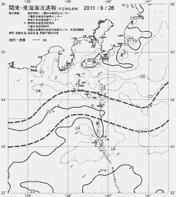 一都三県漁海況速報、関東・東海海況速報(2011/06/26)