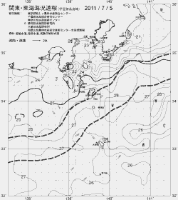 一都三県漁海況速報、関東・東海海況速報(2011/07/05)
