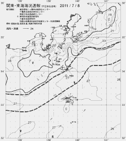 一都三県漁海況速報、関東・東海海況速報(2011/07/08)
