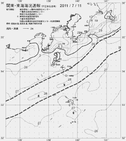 一都三県漁海況速報、関東・東海海況速報(2011/07/11)