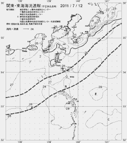 一都三県漁海況速報、関東・東海海況速報(2011/07/12)