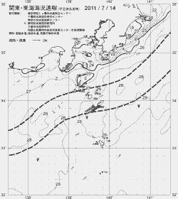 一都三県漁海況速報、関東・東海海況速報(2011/07/14)