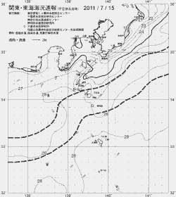一都三県漁海況速報、関東・東海海況速報(2011/07/15)