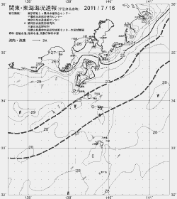 一都三県漁海況速報、関東・東海海況速報(2011/07/16)