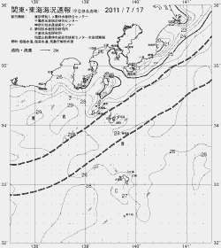 一都三県漁海況速報、関東・東海海況速報(2011/07/17)