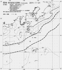 一都三県漁海況速報、関東・東海海況速報(2011/07/21)
