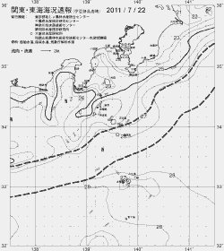 一都三県漁海況速報、関東・東海海況速報(2011/07/22)