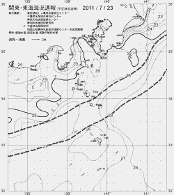 一都三県漁海況速報、関東・東海海況速報(2011/07/23)