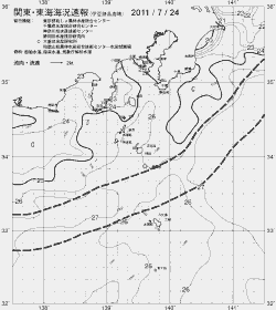 一都三県漁海況速報、関東・東海海況速報(2011/07/24)