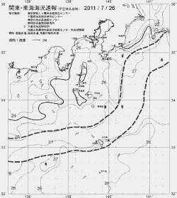 一都三県漁海況速報、関東・東海海況速報(2011/07/26)