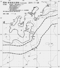 一都三県漁海況速報、関東・東海海況速報(2011/07/28)