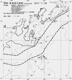 一都三県漁海況速報、関東・東海海況速報(2011/07/29)