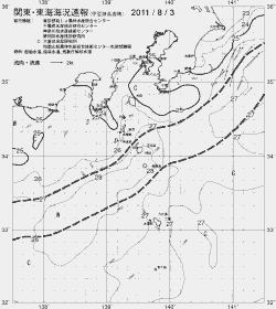 一都三県漁海況速報、関東・東海海況速報(2011/08/03)