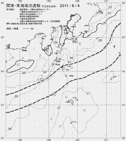 一都三県漁海況速報、関東・東海海況速報(2011/08/04)