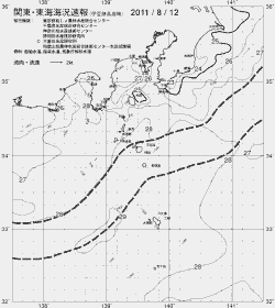 一都三県漁海況速報、関東・東海海況速報(2011/08/12)