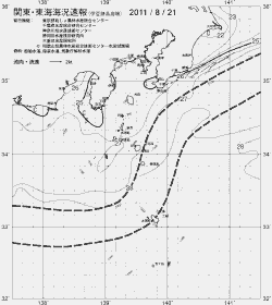 一都三県漁海況速報、関東・東海海況速報(2011/08/21)
