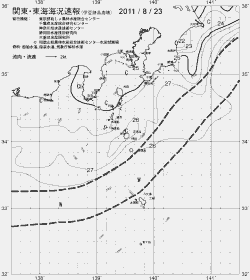 一都三県漁海況速報、関東・東海海況速報(2011/08/23)