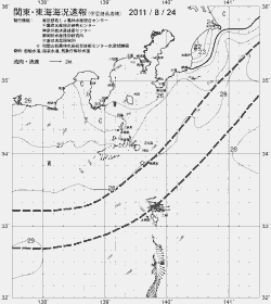 一都三県漁海況速報、関東・東海海況速報(2011/08/24)